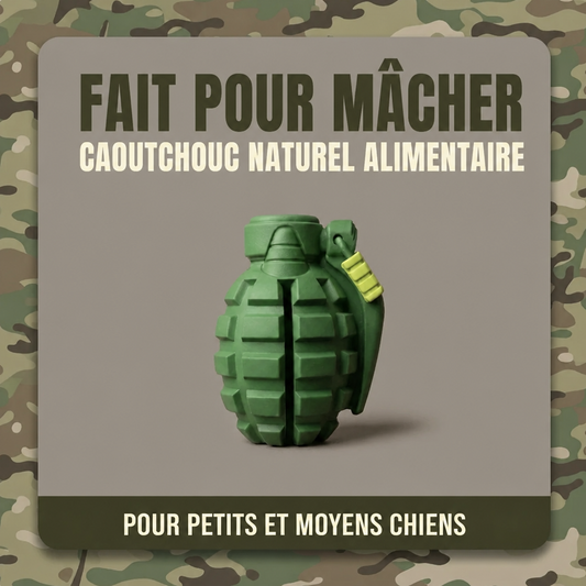 Jouet Grenade à Mâcher – Woof Commando