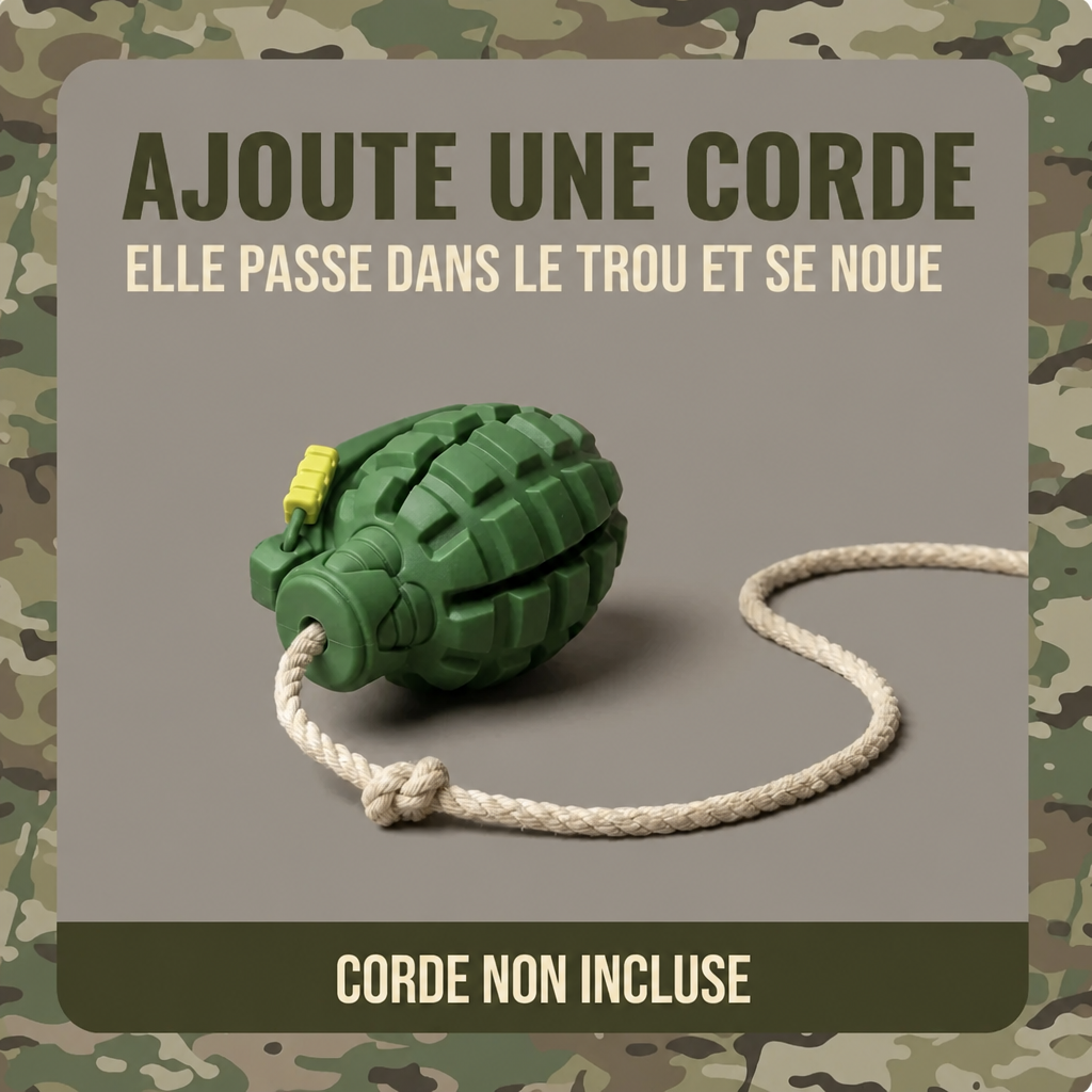 Jouet Grenade à Mâcher – Woof Commando